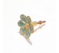 kowaku Cabinet Door Handle Flower Drawer Pull Knob Cupboard Knob Wardrobe Knob with Zinc Alloy Core Iridescent Petal Detail and Comfortable Hold Suitable for, Array, Blue