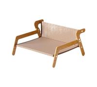 kowaku Cat Scratcher Bed Pet Lounger Resting Chaise Cat Scratching Board for Bunny Dogs, Sisal