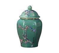 kowaku Ceramic Ginger Jar Porcelain Jars, Asian Ginger Jar Vase, for Table Decoration Wedding Weddings, Plum Bossom