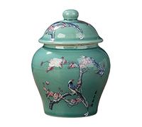 kowaku Ceramic Ginger Jar Porcelain Jars, Asian Ginger Jar Vase, for Table Decoration Wedding Weddings, Plum Blossom Belly
