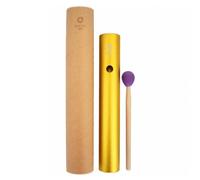 kowaku Children Aluminum Percussion Tube Rhythm Bar With Wooden Mallet Rubber Tip Clear Percussive Response Simple Play Suitable for school music tabletop group activities, Yellow