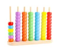 kowaku Children Arithmetic Train Wooden Counting Toy Abacus Bead Sequencer Learning Board Math Manipulative Fine Motor Material Wood suitable for preschool teaching homeschool tabletop activities