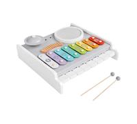 kowaku Children Music Plaything Wooden Percussion Board with Mallet and Component for Auditory and Fine Motor Skill Building Suitable for Nursery Room Interactive Play