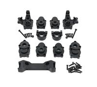 kowaku Children Play Vehicle Rc Steering Cup Set With Aluminum Alloy Metal Joint Mount Set Front Cups Rear Cups C Seats Tie Rod Mounts For Smooth Control, Black