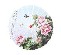 kowaku Chinese Oiled Paper Umbrella Decorative Flower Pattern Handmade Japanese Umbrella Parasol for Cosplay Theatre Festival Gifts, Style A