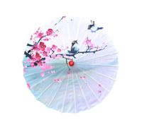kowaku Chinese Oiled Paper Umbrella Decorative Flower Pattern Handmade Japanese Umbrella Parasol for Cosplay Theatre Festival Gifts, Style D