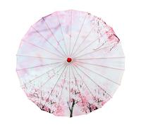 kowaku Chinese Oiled Paper Umbrella, Flower Pattern Classical Dance Umbrella for Women, Style A