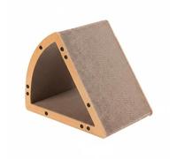 kowaku Corrugated Cat Scratcher Triangle Cat Clawing Arch Tunnel Cardboard Scratch Pad Scratching Board Ramp Solid Double Faced Frame suitable for indoor play rest furniture protection