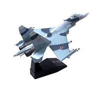 kowaku Die-Cast Model Sukhoi Su-27 Aircraft Model Russian Airline Plane 1/100 Scale Military Simulation Airplane Model Alloy Military Pre-build Ornaments Suitable for Collection or Xmas Gift