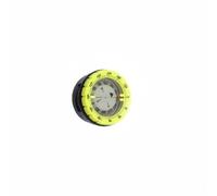 kowaku Diving Compass Hose Mount Navigation Tool With Liquid Filled Capsule 360 Degree Rotating Bezel Clear Dial Window Stable Pointer Movement suitable for, Yellow, Tube Buckle Compass