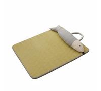 kowaku Dog Cooling Bed Easy to Clean Washable Pet Sleeping Pad Breathable Cooling Pet Mat for Medium Dogs, Cats, Indoor, L 65x45cm, Fish Mat