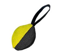 kowaku Dog Tug Ball Interactive Play Bite Training Dog Ball Toy for Game Self Amusement, Black Yellow