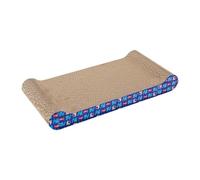 kowaku Double-Sided Cat Scratch Board Interactive Toy for Indoor Cats, Raised at Both Ends