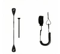 kowaku Double-Sided Paddle with Leash Straight-Shaft Aquatic Paddle with Leash Aluminum Water Sports Gear for Kayakers, Paddlers, Kayaking