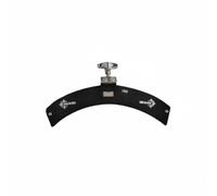 kowaku Drum Pad Dampener Snare Resonance Control Pad Leather-Like Attachment Metal Fastener Drum Accessory for Sound Shaping Suitable for Home Studio Drumming, Black, M80