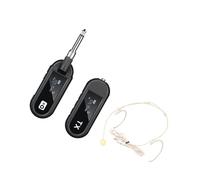 kowaku Ear Hanging Mic Speaker Portable Easy to Install Microphone Discreet Earset for Personal Exercises Live Performance Actors, Skin Color