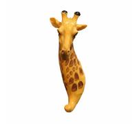kowaku Elephant Wall Hook with Resin Made Animal Wall Hook 3D Decorative Holder Retro Creature Motif Hanger Suitable for Gift Giving Wall Art Home Organization, Giraffe Animal Head Wall Hook