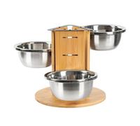 kowaku Elevated Dog Bowls Feeding Bowls Food and Water Bowl Height Adjustable Pet Food Feeder for Pets
