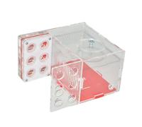 kowaku Farm House Habitat Made of Transparent Acrylic with Feeding Area for Observing The As An Educational Toy for Children, 1.5cm