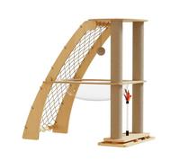 kowaku Feline Activity Structure Condo House Solid With Hanging Toy And Rotating Play Part Suitable for medium cats indoor exercise apartment decoration