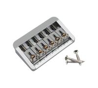 kowaku Fixed 6 String Bass Bridge Spacing 10.6mm Electric Guitar Fixed Bridge,for Musical Instrument, silver