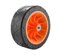kowaku Foldable Wagon Wheel Heavy Duty Quiet Rolling Upgrade Shopping Cart Wheel 19 cm for Beach Garden Outdoor Camping Hand Truck, Orange