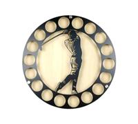 kowaku Golf Ball Display Holder Collector’S Case Hanging Iron Art Round Golf Accessory Ball Collection Display Case Wall Mounted