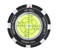 kowaku Golf Putting Green Ball Marker, High Precision, Lightweight, Professional, Elegant, Accessory, Round Bubble Level, Putting Aid, Green