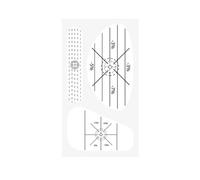 kowaku Golf Training Sticker Impact Marking Sheet Target Label Alignment Guide Decal Swing Tape Clear strike location sections for guided placement suitable for practice range self