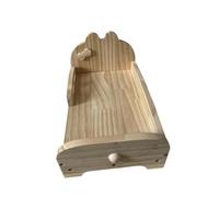 kowaku Guinea Pig Sleeping Nest Easy Assembly Wooden Bed for Small Pets Including Bearded Dragons, L