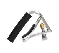 kowaku Guitar Capo Guitar Accessories Easy to Use Six String Lightweight Silicone Anti-slip Metal Professional Adjustable Kapo Clip, argent