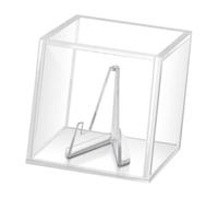 kowaku Guitar Pick Display Box Guitar Pick Box with Stand 1.97x1.97x1.97inch Collectible Storage Holder Case for Musician Players, clear base