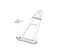 kowaku Guitar Trapezoidal Tailpiece Bridge,Electric,Bass Bridge Tailpiece,Metal,with Screws,for,Archtop Guitar,Replacement Parts, silver