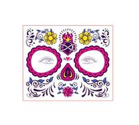 kowaku Halloween Face Sticker Day of The Dead for Masquerade Carnival Cosplay Costume, Style C