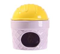 kowaku Hamster Accommodation, Hamster Nest in The Shape of A Dessert, Retreat for Small Animals, House for Chinchillas And Squirrels, Yellow