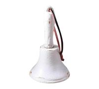 kowaku Hand Bell Hand Call, Alarm, Ringing Game Loud and Clear Sound Gift Wedding Vintage Design Small, White
