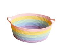 kowaku Hand Woven Cat Bed Basket Pet Bed Scratch Resistant Sleeping House Cat Scratcher for Small Dogs Summer Puppy Rest Bunnies, L