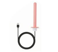 kowaku Heated Perch with Unheated Section two-zone Temperature Zone Design, Easy to Install, Bird Cage Heating Pole, for Indoor Aviaries, Travel Cages, Pink