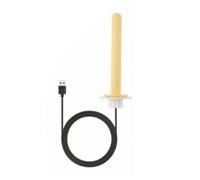 kowaku Heated Perch with Unheated Section two-zone Temperature Zone Design, Easy to Install, Bird Cage Heating Pole, for Indoor Aviaries, Travel Cages, Yellow