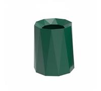 kowaku Household Trash Can Modern Garbage Bin Waste Container Rubbish Basket Nordic Geometric Double Layer Structure Stable Base Suitable for Home Living Room Bedroom Washroom Workplace, Green, L