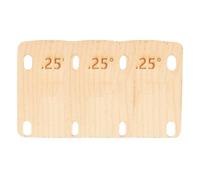 kowaku Industrial Spacer Guitar Neck Shim Wedge Plate Insert Block Maple Wood With Tapered Profile And Elongated Slots For Angle Correction Suitable for, 0.25 Degree Taper Shims Set Of 3