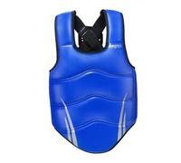 kowaku Karate Chest Protector Boxing Body Protector for Kids Adults Lightweight Soft Rib Shield Armour Vest for Training Sparring , Blue, S