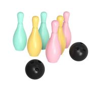 kowaku Kids Bowling Set Bowling Game Family Play Set Children Funny Mini Toys Sports for Garden Party Favors Birthday Gift Lawn, 6 Pins