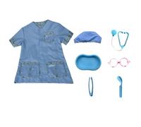 kowaku Learning Pretend Play Dress-Costume, Pet Doctor Cosplay Set With Accessories
