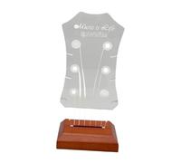 kowaku Light up Guitar Pick Holder Wood Base Luminous Pick Storage Rack for Guitar Players Countertop Guitarists Music Lovers, Style B