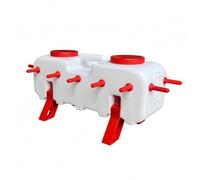 kowaku Livestock Nursing Device Piglet Milk Dispenser Feeder Reservoir Multi Outlet System with Suction Tube Silicone Body Raised Legs Suitable for barn Feeding farrowing pens Small Farms Care