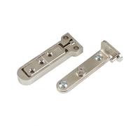 kowaku Low-Profile Door Rotation Hinge | Easy to Install, Rotation Hinge with Adjustment Mechanism, Heavy Duty, for Interior Wooden Doors, Silver