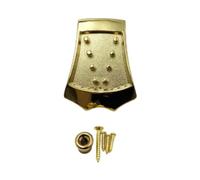 kowaku Mandolin Tailpiece Mandolins Part Replacement Sturdy Easy Installation with Mounting Screws for 8 String Mandolins Guitar, gold