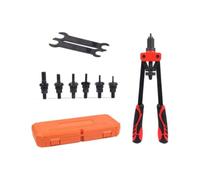 kowaku Manual Riveting Device Rivet Nut Tool Riveter Hand Riveter Tool Heavy Duty Alloy Steel Frame Comfortable Two Hand Grip Fast Fastener Positioning, 89150 14-Inch Double Handle Rivet Nut Gun