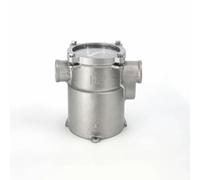 kowaku Marine Generator Engine Water Strainer With 316 Stainless Steel Housing and for Cooling Systems Air Conditioning Vessel Maintenance Marina Service, 1.5 Inch, Side IN Side Out